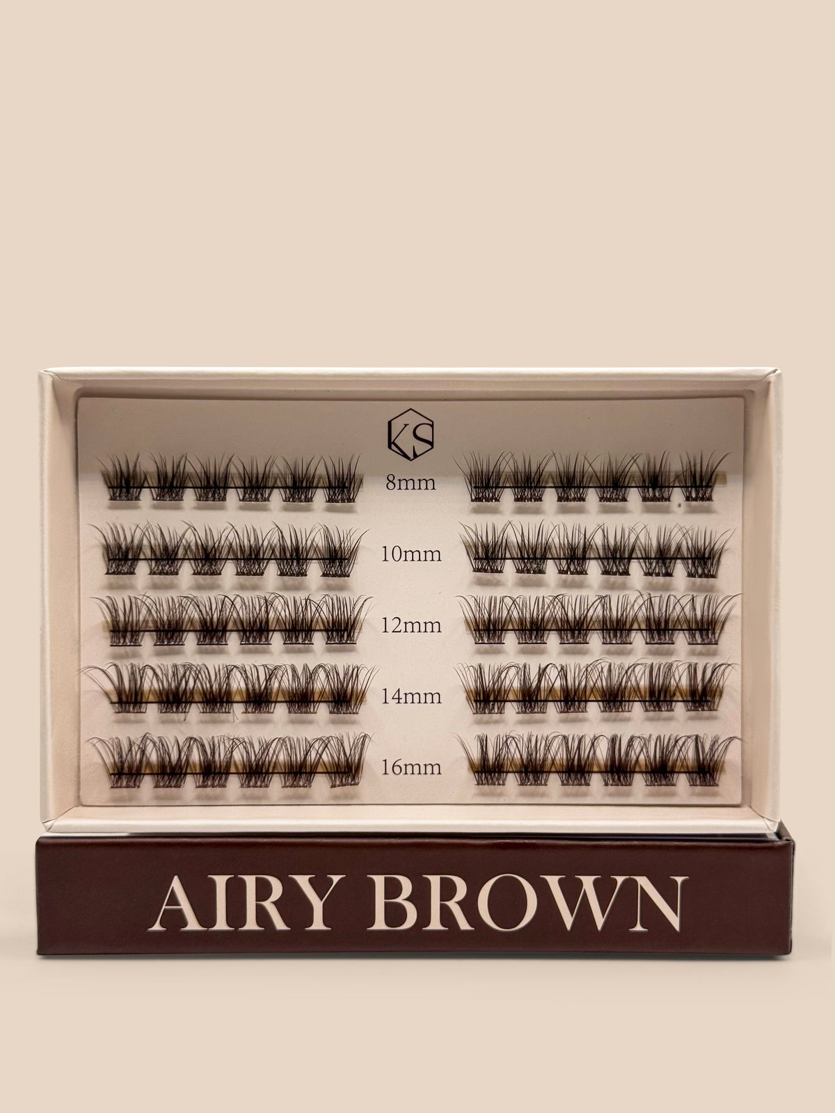 Airy Brown - Mixed Length Clusters